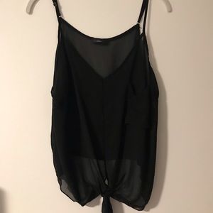 Sheer tank top